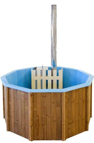 Badtunna med träpanel
 Badtunna med träpanel, där upp till sju personer får plats. Värms upp på cirka 2,5-4 timmar med hjälp av en vedeldad kamin. Rymmer 1700 liter vatten. Pris, 22 895 kr, Sverigetunnan.