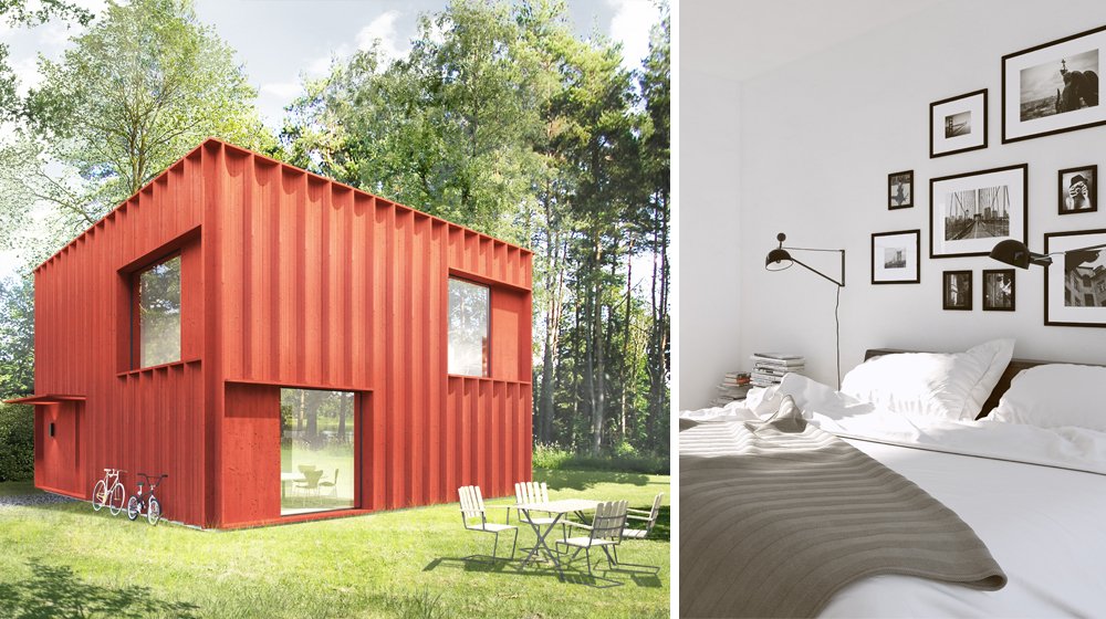 Ett 120 kvadratmeter stort hus i en korsning av faluröd stuga och funkislåda, med ett stort kök, vita väggar och trägolv. Hemnet lanserar nu huset som de flesta svenskar söker efter. Spana in bilderna här!