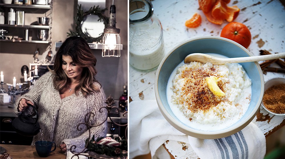 Vill du koka egen gröt på julaftonsmorgon? Carola Häggkvist bjuder på sitt recept på tomtegröt från hennes kokbok En godare jul.