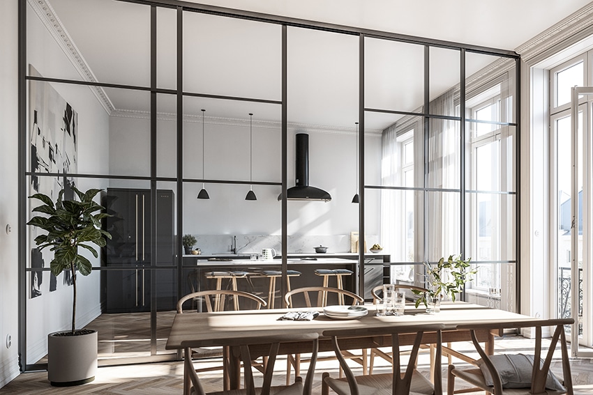 Industrikänsla med glasväggar. Foto: Mirro.se