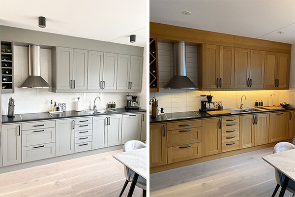 Före och efter: Nytt kök på liten budget – så gjorde vi! - Vi i Villa