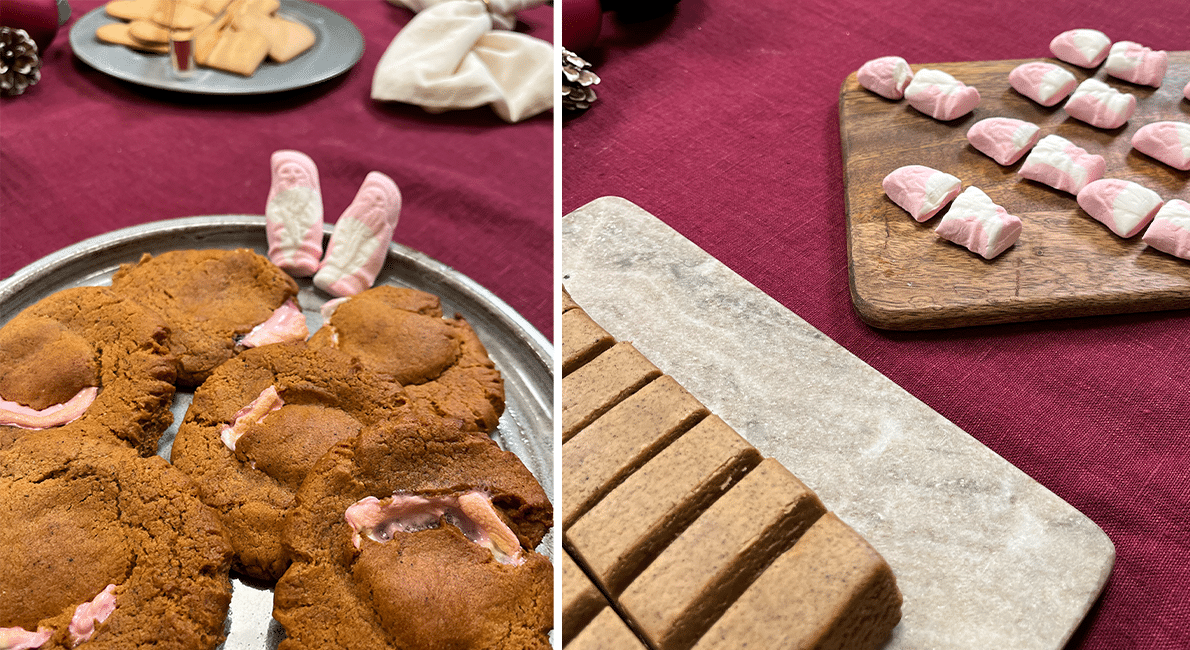 Enklare än så här blir det inte! Dessa barnsligt goda tomtecookies gör du på nolltid, och du använder bara två ingredienser.