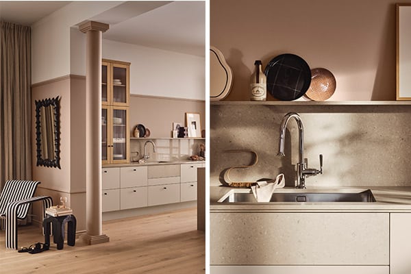 Rött, vitrin och dolda maskiner – kökstrender för 2024 - Vi i Villa