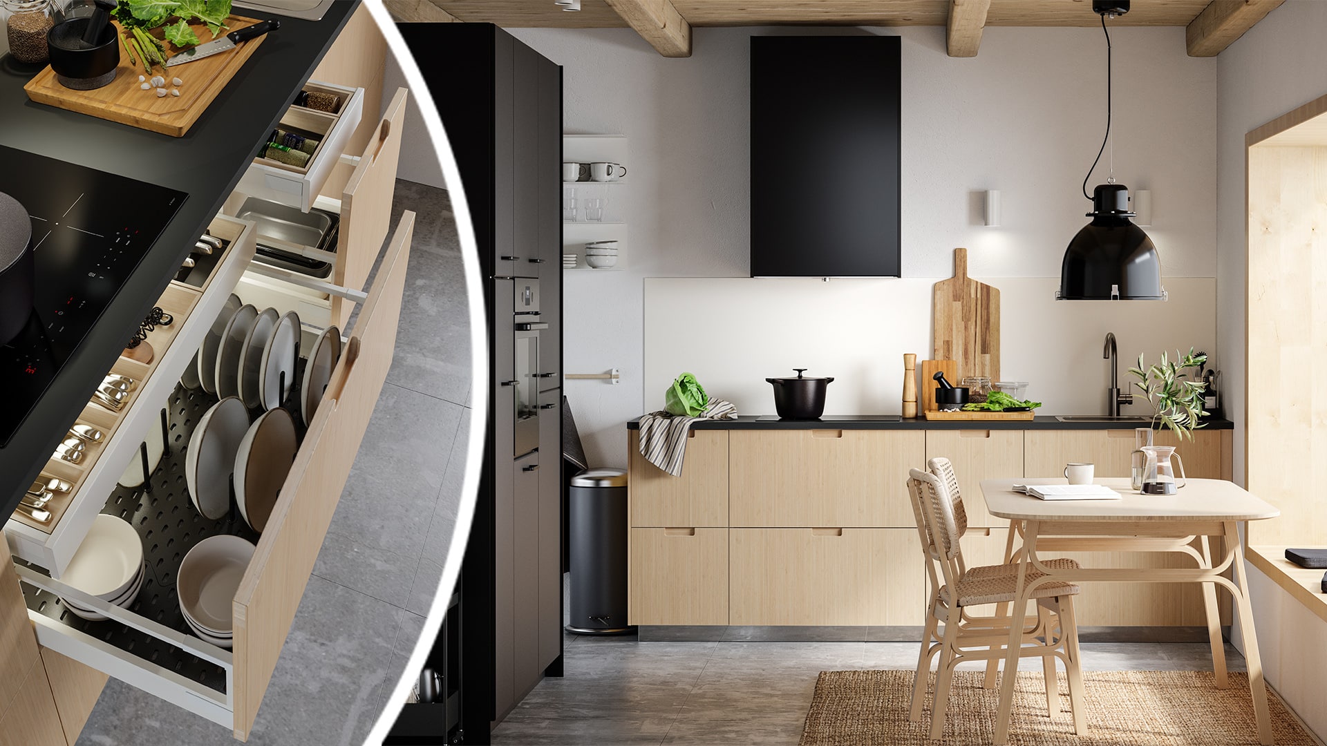 Tiden när man per automatik slängde ut hela köket och köpte ett nytt när det var dags för en uppdatering är för många över. Medvetenheten syns både hos konsumenterna och de som tillverkar köken.
 – Vi strävar ständigt efter att använda jordens resurser klokare. Det här handlar verkligen om att göra mer av mindre, säger Carolin, sortimentsansvarig för kök på IKEA Sverige.