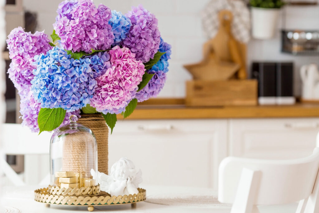 Hortensia i bukett