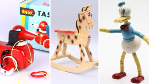 leksaker brio micki retroleksaker träleksaker värde retro Lotta Reberg auktion